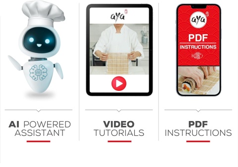 Zestaw do robienia sushi, 24 elementy z paleczkami - aplikacja, premium