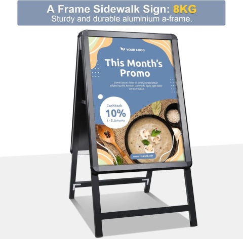 STOJAK REKLAMOWY ALUMINIOWY A1 DWUSTRONNY