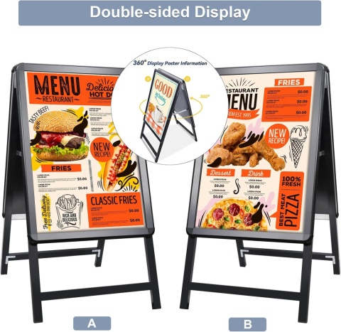 STOJAK REKLAMOWY ALUMINIOWY A1 DWUSTRONNY