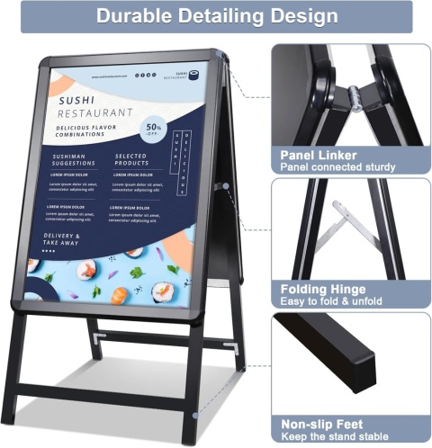 STOJAK REKLAMOWY ALUMINIOWY A1 DWUSTRONNY