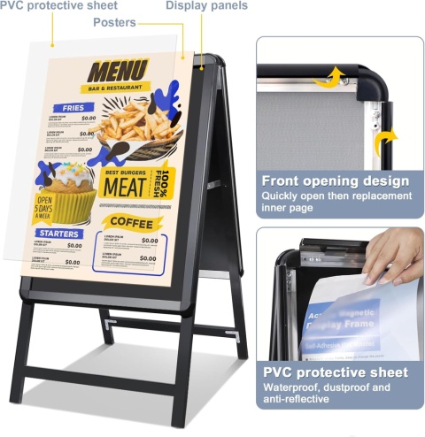 STOJAK REKLAMOWY ALUMINIOWY A1 DWUSTRONNY