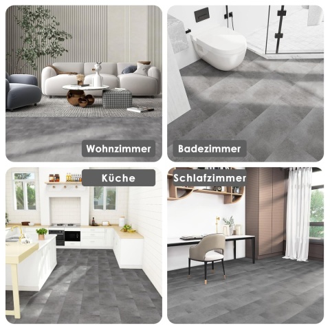 Samoprzylepne płytki winylowe -Efekt betonu 60 cm x 30 cm 12 płytek