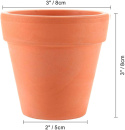 T4U Doniczki z terakoty 8 cm, opakowanie 10 sztuk