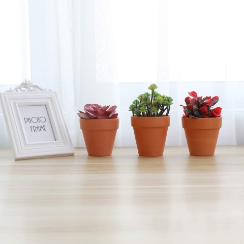 T4U Doniczki z terakoty 8 cm, opakowanie 10 sztuk