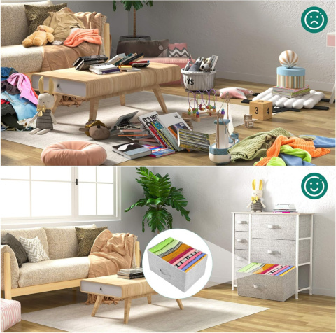 YITAHOME Komoda, 7-szufladowy organizer do przechowywania z włókniny