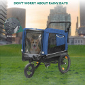 YITAHOME Przyczepa rowerowa dla psa 3 w 1 z obrotowym kołem