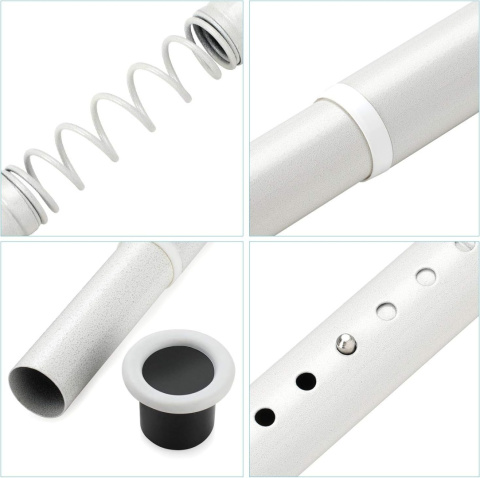 110 - 410 cm, bardzo długi karnisz, nie wymaga wiercenia, wysuwany