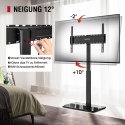 AOKCOS Stojak TV 43-75 cali, odchylany, obrotowy regulacja wysokosci