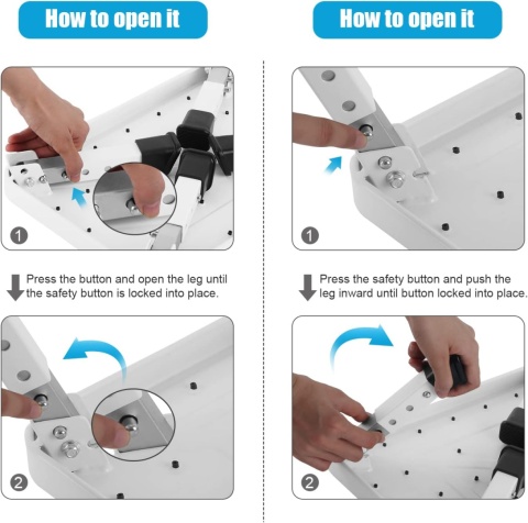 HBTower Taboret, drabina, składany podnóżek z regulacją wysokości