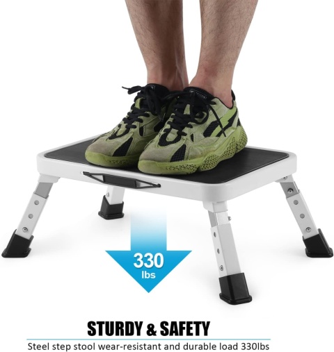 HBTower Taboret, drabina, składany podnóżek z regulacją wysokości