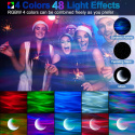 Lampka projektor Cadrim Aurora Star Light, muzyka, pilot, bluetooth