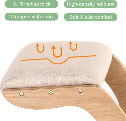 ERGONOMICZNE KRZESŁO KLĘKOSIAD BIAŁY DĄB