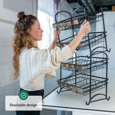 Ekspozytor na przekąski na blat Stojak, Organizer 2 sztuki