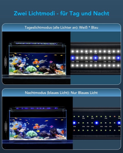 Oświetlenie akwariowe LED 20W do akwarium 90-120cm