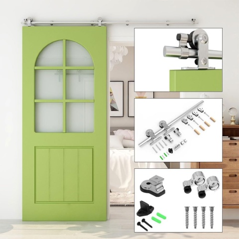 Prowadnica szyna rolkowa 200 cm do drzwi przesuwnych ze stali nierdzew