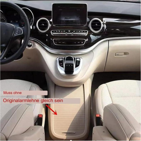 QSULNN schowek do podłokietnika LED USB do Mercedes V-Class V220 V260 QSULNN schowek do podłokietnika LED USB do Mercedes V-Class V220 V260