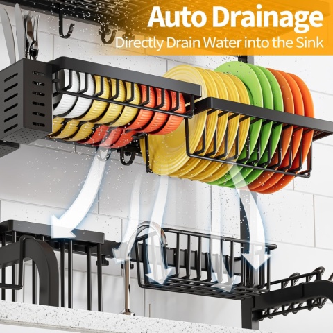 Suszarka do naczyń nad zlewem, regulowana plus akcesoria