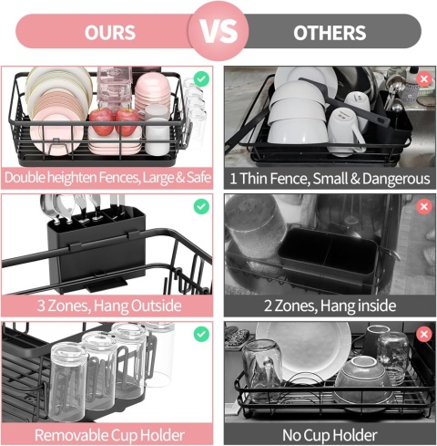 Suszarka do naczyń , ociekacz, extra wysoki podnoszony