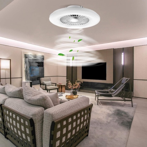 Wentylator Lampa sufitowa LED 60 cm, regulowana prędkość , 3000-5500 K