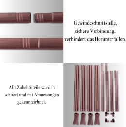 Beyeutao Rama baldachimu w kolorze różowego złota 150x200 cm aluminium