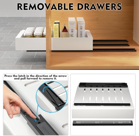 Denmay szuflada regulowana szerokość, regulowana(32-54 cm)