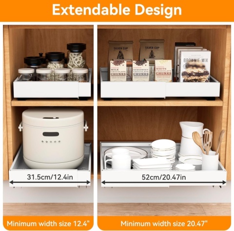 Denmay szuflada regulowana szerokość, regulowana(32-54 cm)