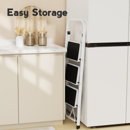 Drabina 3-stopniowa HBTower z antypoślizgowym stopnie 20 cm, do 150 kg