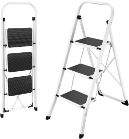 Drabina 3-stopniowa HBTower z antypoślizgowym stopnie 20 cm, do 150 kg