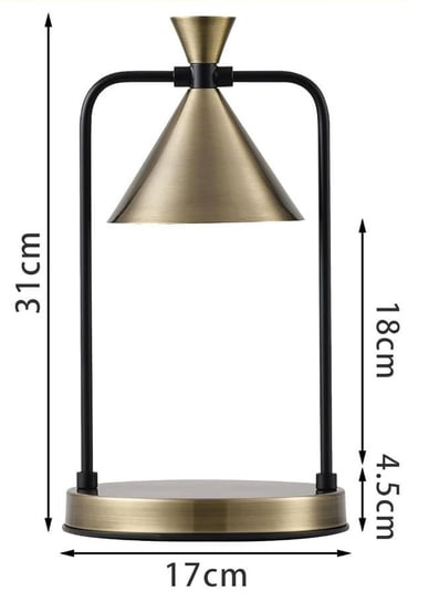 Elektryczna lampa zapachowa z timerem podgrzewacz świec złota Elektryczna lampa zapachowa z timerem podgrzewacz świec złota
