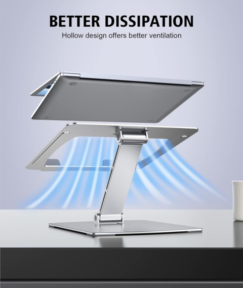 Glangeh Przenośny stojak na laptopa, składany uchwyt na PC, ergonomiczny Glangeh Przenośny stojak na laptopa, składany uchwyt na PC, ergonomiczny