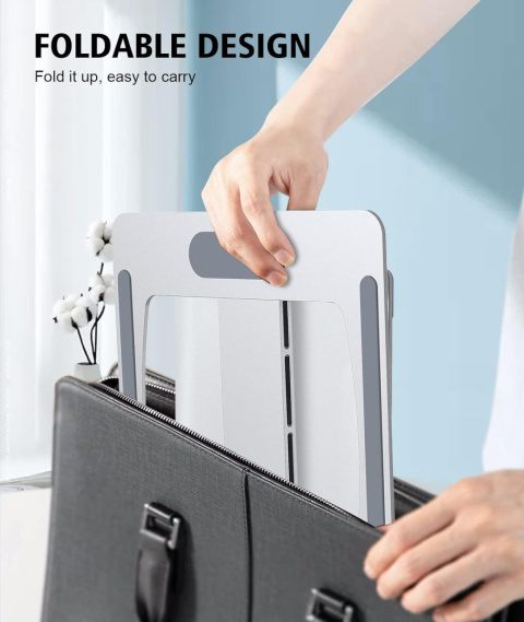 Glangeh Przenośny stojak na laptopa, składany uchwyt na PC, ergonomiczny Glangeh Przenośny stojak na laptopa, składany uchwyt na PC, ergonomiczny