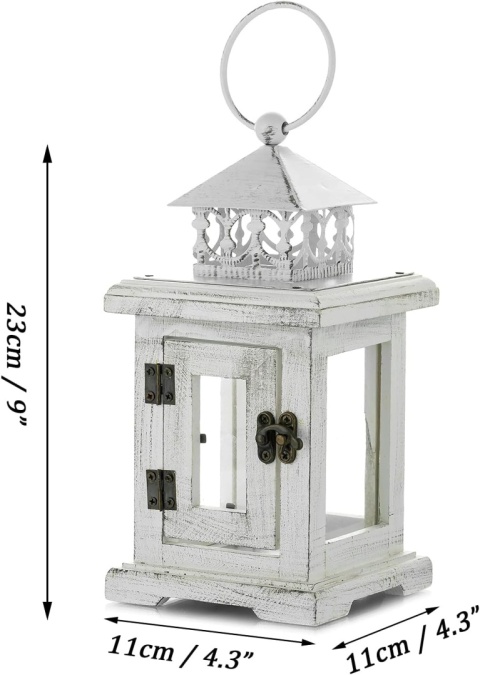 JHY DESIGN Dekoracyjne Latarnie na Świece, 23 cm