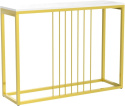 Konsola FATIVO Marmur 100 x 30 x 78,5cm biały, złoty