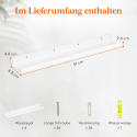Lifewit Książka z obrazkami, regał wiszący, 6 sztuk, 61 cm, akrylowy Lifewit Książka z obrazkami, regał wiszący, 6 sztuk, 61 cm, akrylowy