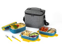 Lille Home 3-poziomowy pojemnik Bento 2,45 l + torba termiczna