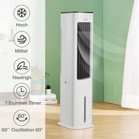 Midea Klimatyzator Przenośny, funkcja oczyszczania powietrza 85 cm Midea Klimatyzator Przenośny, funkcja oczyszczania powietrza 85 cm