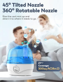 Nawilżacz powietrza, 2,2 l, nawilżacz powietrza do pokoju dziecięcego