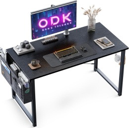 ODK biurko komputerowe z uchwytem na słuchawki i torbą 100 × 48 × 74 cm
