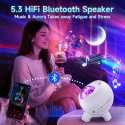 Projektor nieba Galaxy LED, lampka nocna, głośnik HiFi Bluetooth