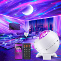 Projektor nieba Galaxy LED, lampka nocna, głośnik HiFi Bluetooth