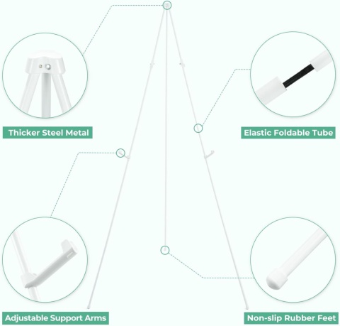 Przenośny stojak na sztalugę artystyczną 160 cm plus torba