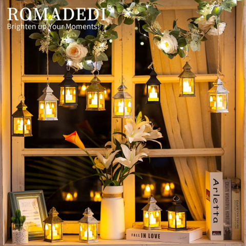 Romadedi 10-częściowy zestaw mini latarni LED ,kompletny z bateriami Romadedi 10-częściowy zestaw mini latarni LED ,kompletny z bateriami