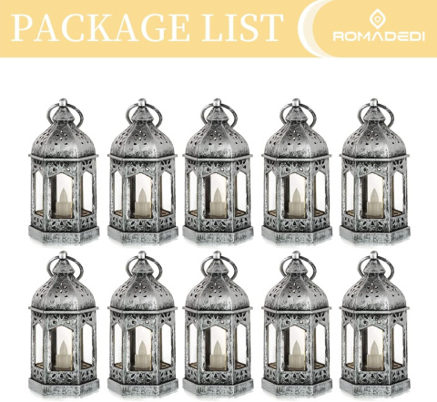 Romadedi 10-częściowy zestaw mini latarni LED ,kompletny z bateriami Romadedi 10-częściowy zestaw mini latarni LED ,kompletny z bateriami