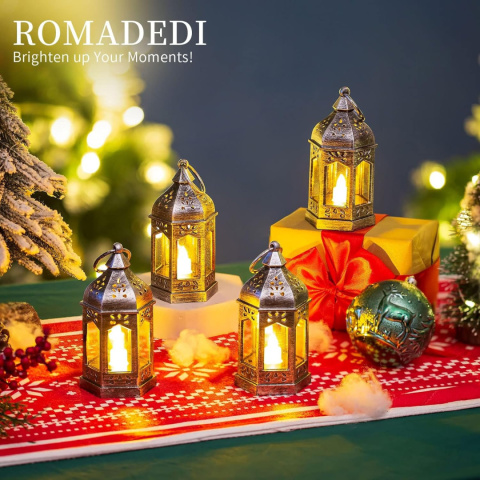Romadedi 10-częściowy zestaw mini latarni LED ,kompletny z bateriami Romadedi 10-częściowy zestaw mini latarni LED ,kompletny z bateriami
