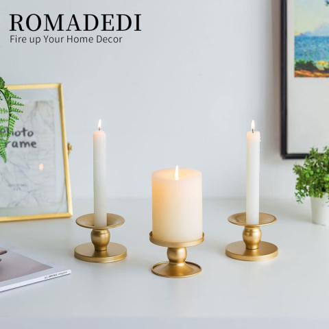 Romadedi Świecznik, świecznik, zestaw 6 sztuk metalowe Romadedi Świecznik, świecznik, zestaw 6 sztuk metalowe