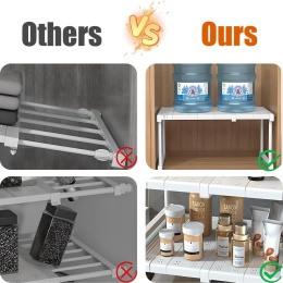 SOUNAY Wkład do szafy, organizer na ubrania,teleskopowy 47-68 cm