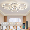 SUCIKORIO Lampa sufitowa LED do salonu z pilotem i aplikacją80 cm