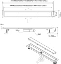 SaniteModar Odpływ łazienkowy liniowy ze stali nierdzewnej 80cm. SaniteModar Odpływ łazienkowy liniowy ze stali nierdzewnej 80cm.