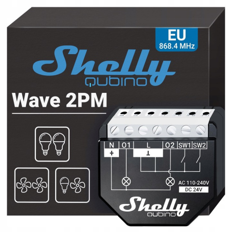 Sterownik Shelly Qubino Wave Z-Wave Sterownik Shelly Qubino Wave Z-Wave