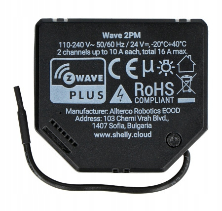 Sterownik Shelly Qubino Wave Z-Wave Sterownik Shelly Qubino Wave Z-Wave